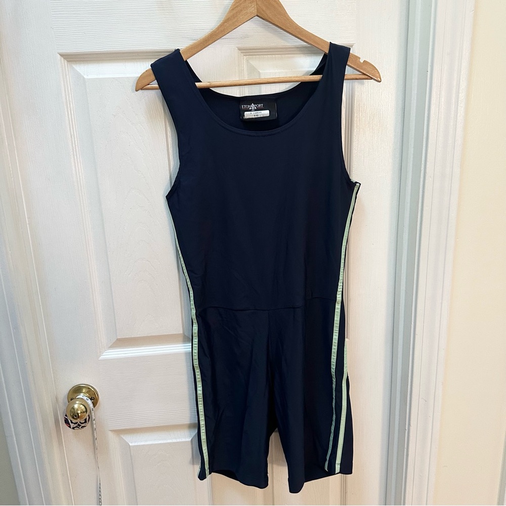 Eton Sport Navy Blue tank onesie 43 XL bodysuit shorts spandex biker